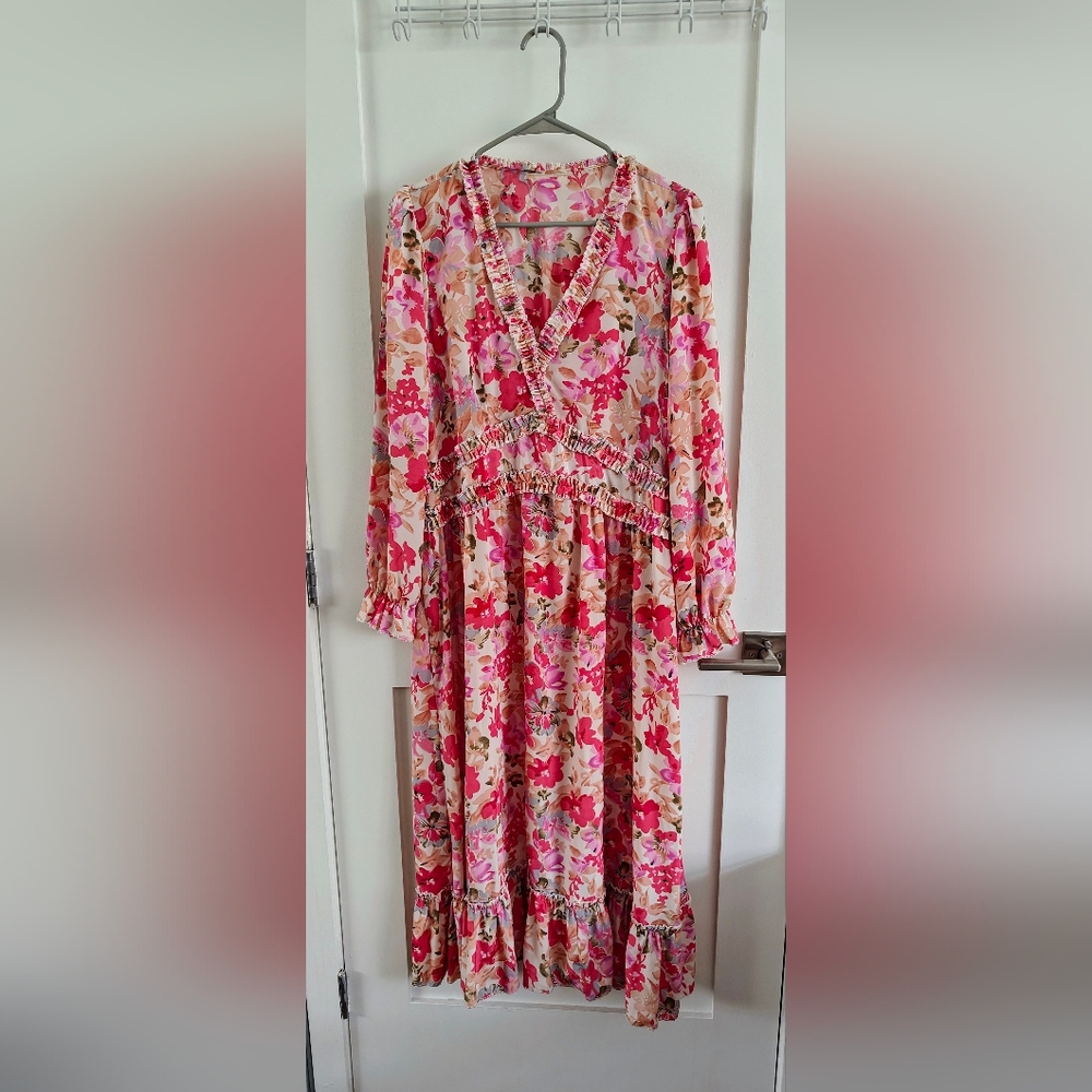Floral Long Sleeve Dress